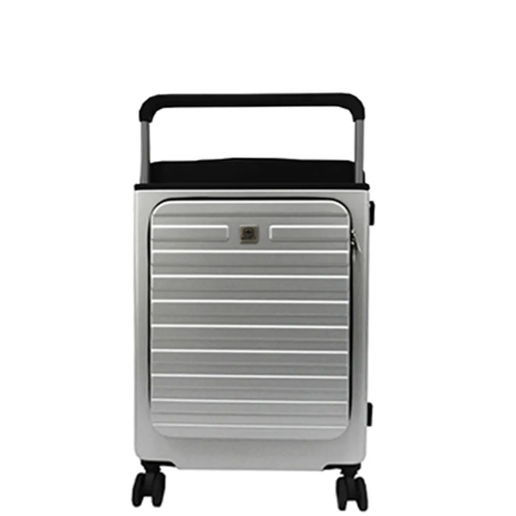 1791SL2, Airliner - Small Suitcase 20" - Silver