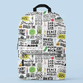 All-Over Print Backpack - Wubba Lubba Doodle