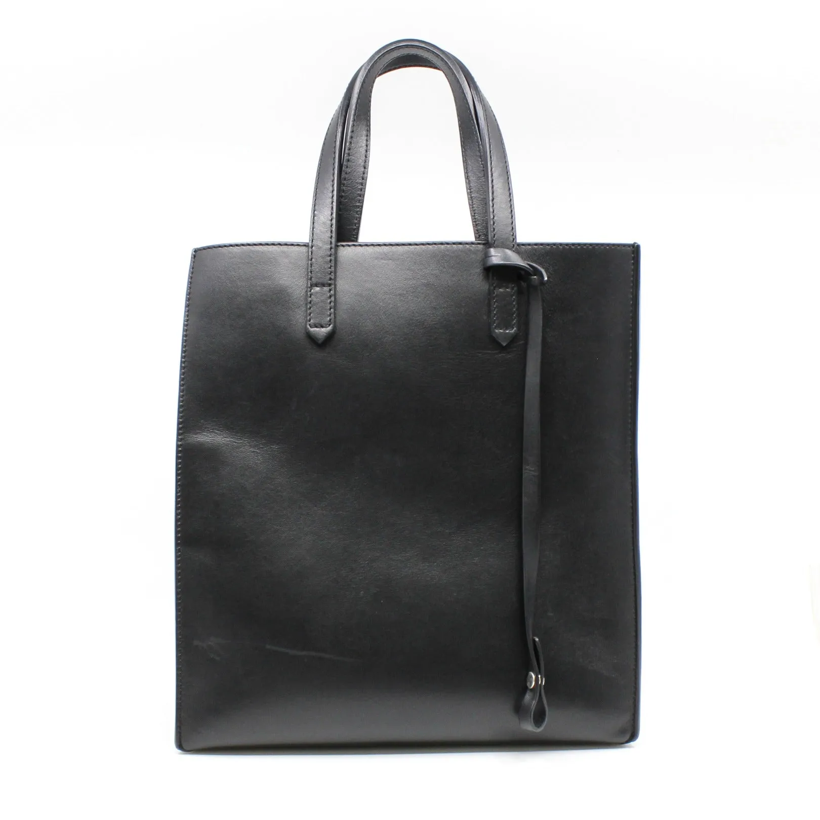 Bambi Print Tote  Calfskin Black