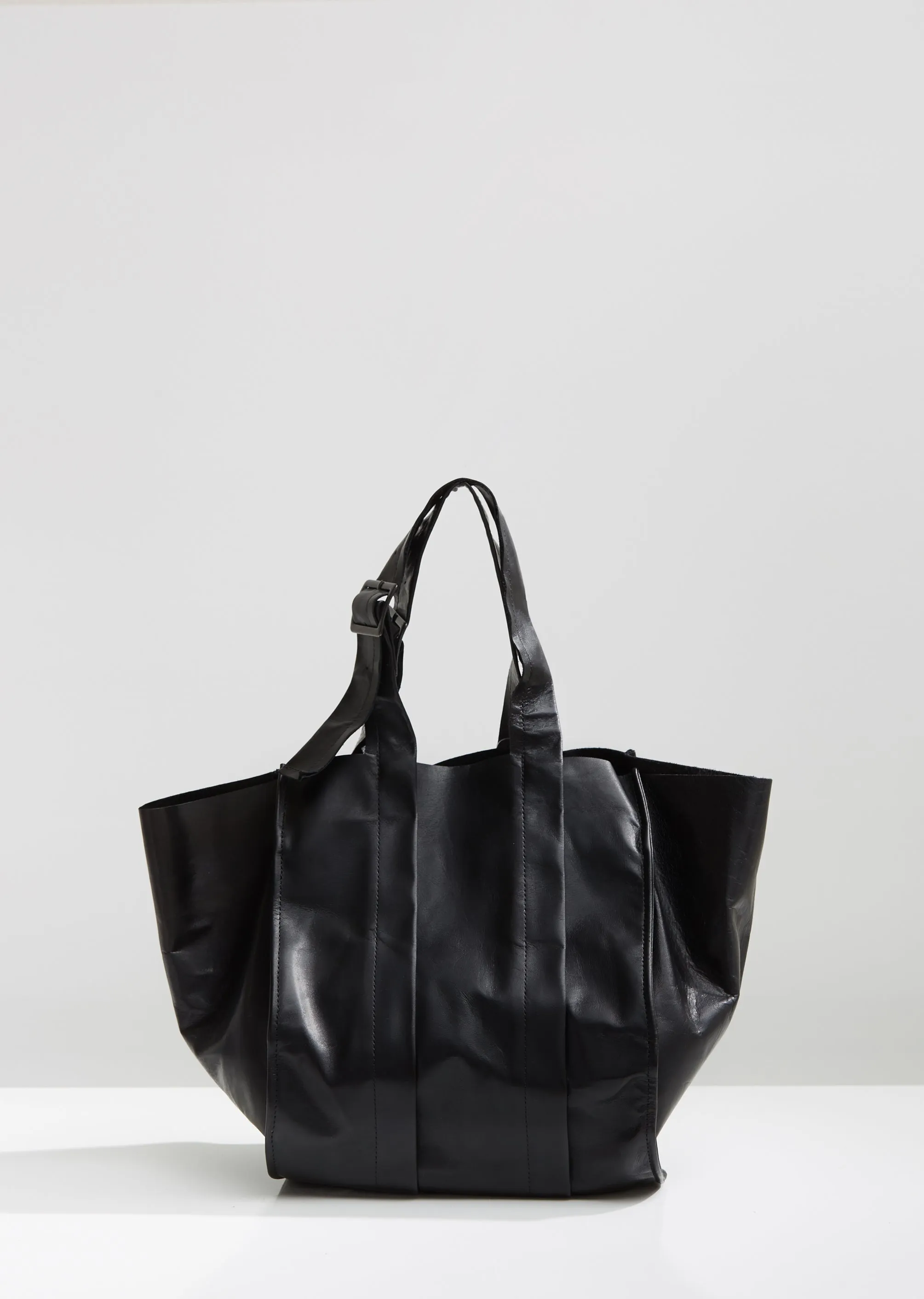 Bellows Leather Handbag