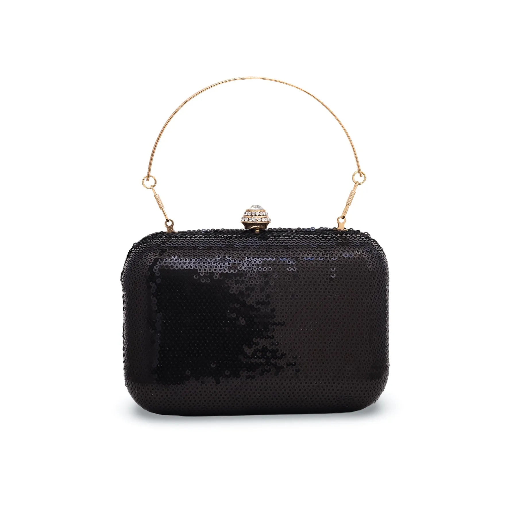 Black Fancy Clutch P23843