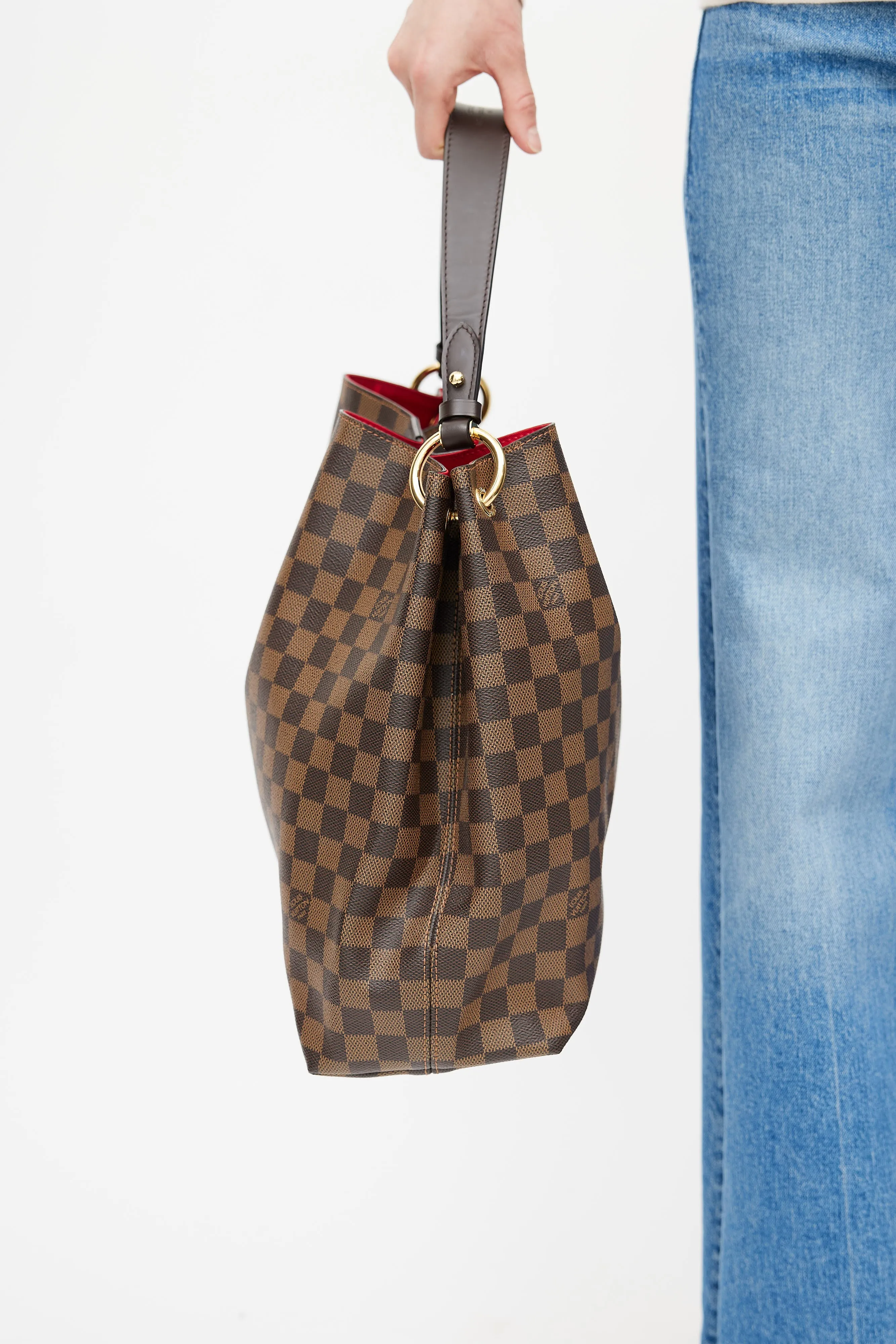 Brown Damier Ebene Graceful Shoulder Bag