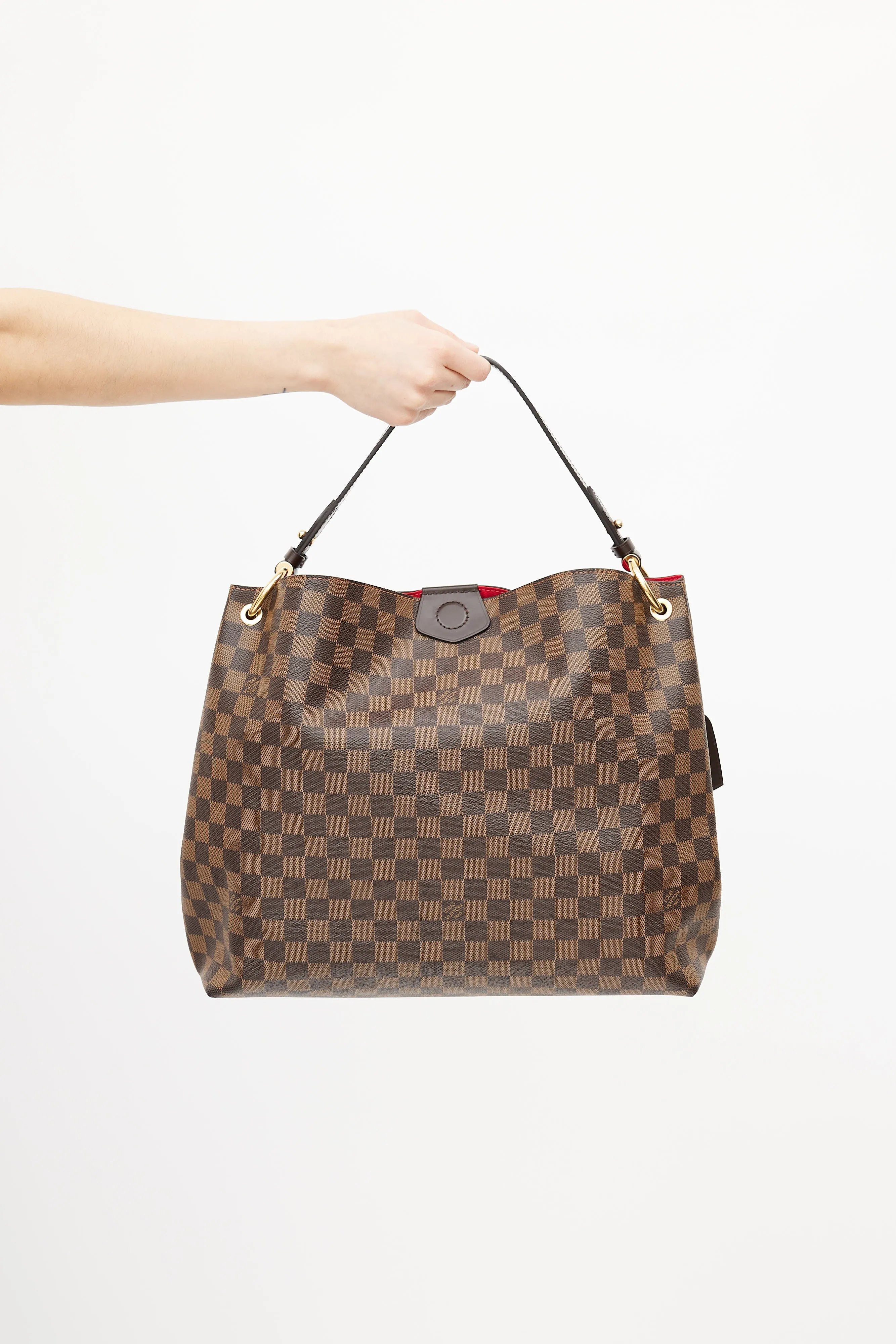 Brown Damier Ebene Graceful Shoulder Bag