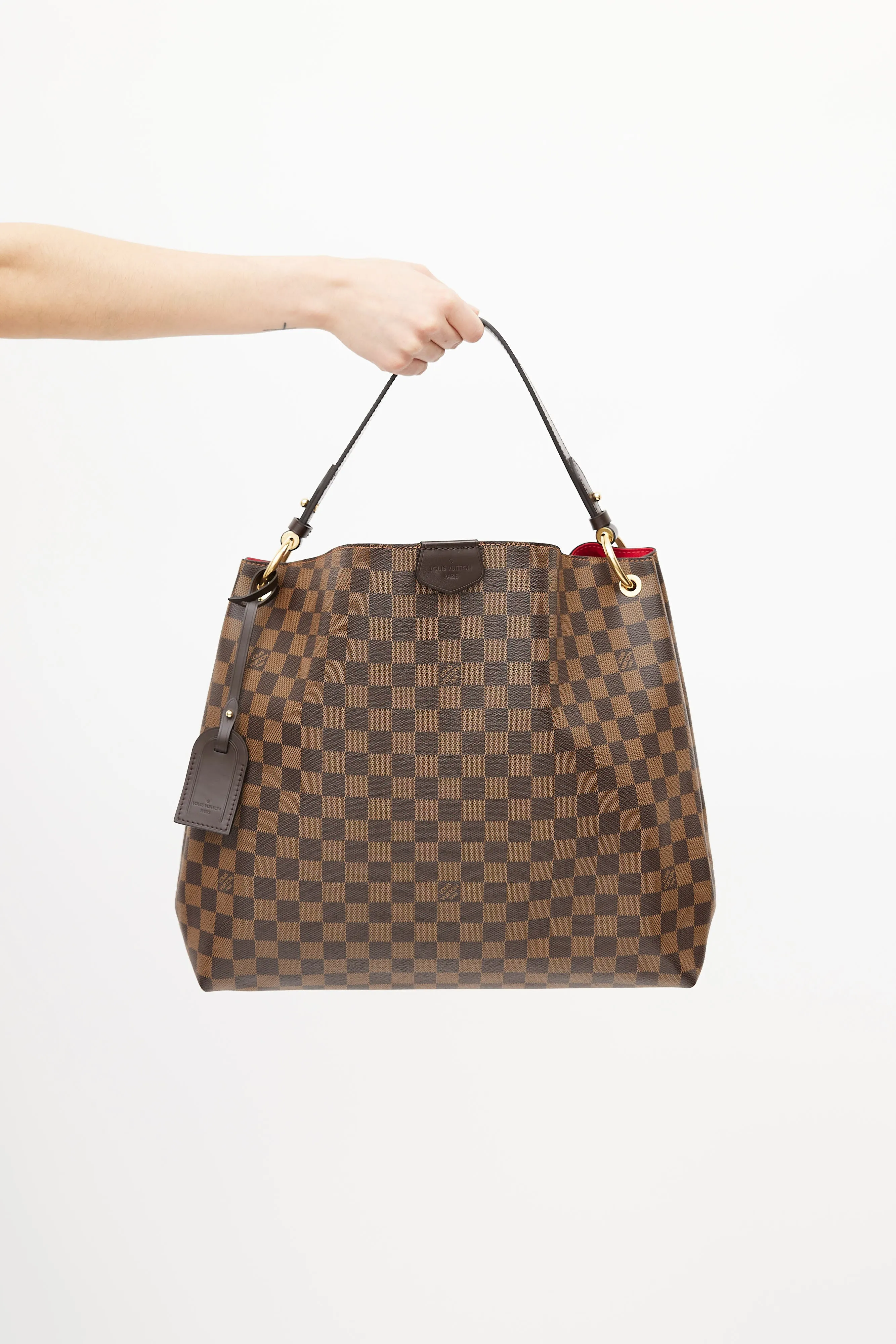 Brown Damier Ebene Graceful Shoulder Bag