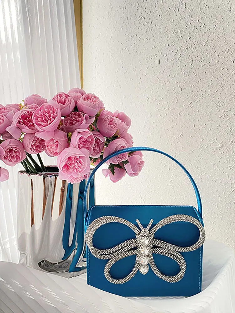 Butterfly Rhinestone Clutch