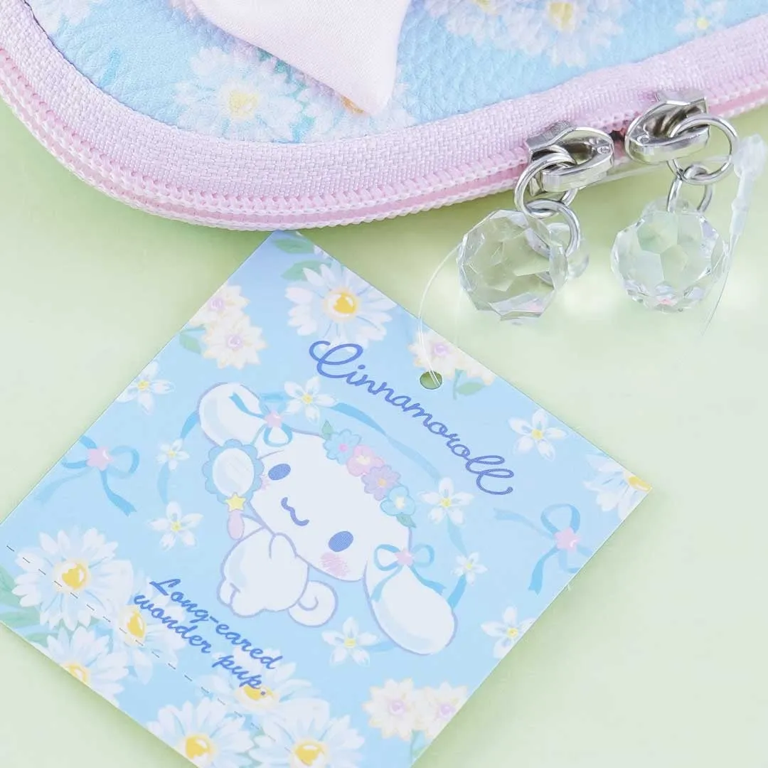 Cinnamoroll Flowery Ribbon Pouch