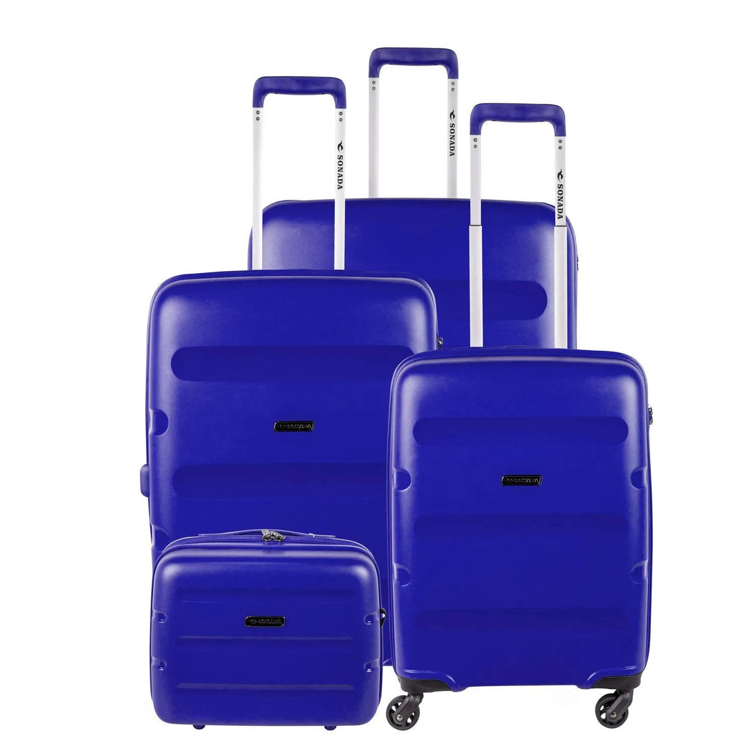 Dublin Hardcase Trolley Set Of 4 with Beauty Case-Acai Purple