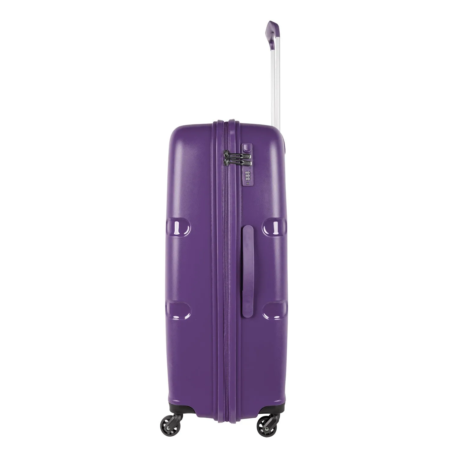 Dublin Hardcase Trolley Set Of 4 with Beauty Case-Acai Purple