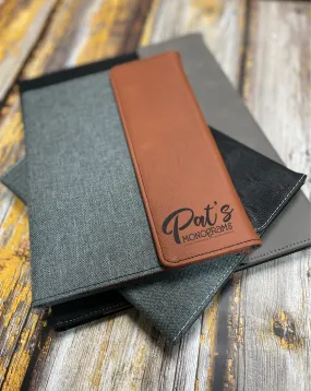 Engraved Personalized Portfolio - Faux Leather/Canvas