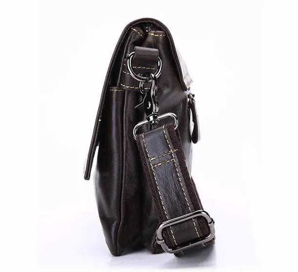 Fashionable Vintage Genuine Leather Men's Crossbody Bag