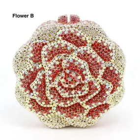 Flower B Rainbow Women Clutch Evening Bag