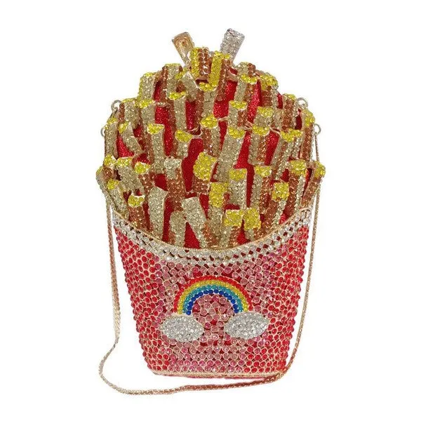 French Fries Women Clutch Evening Bag