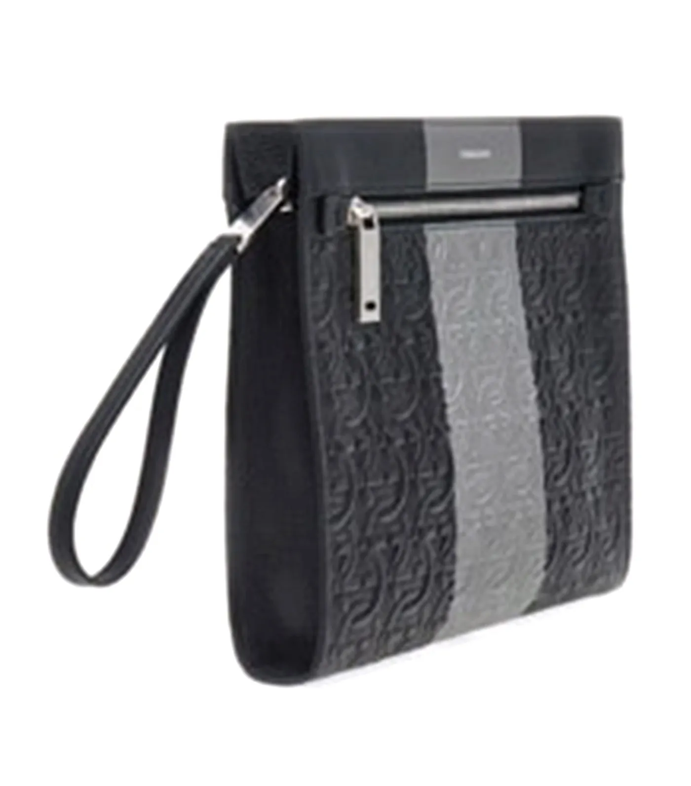 Gancini Clutch Black/Ash Gray