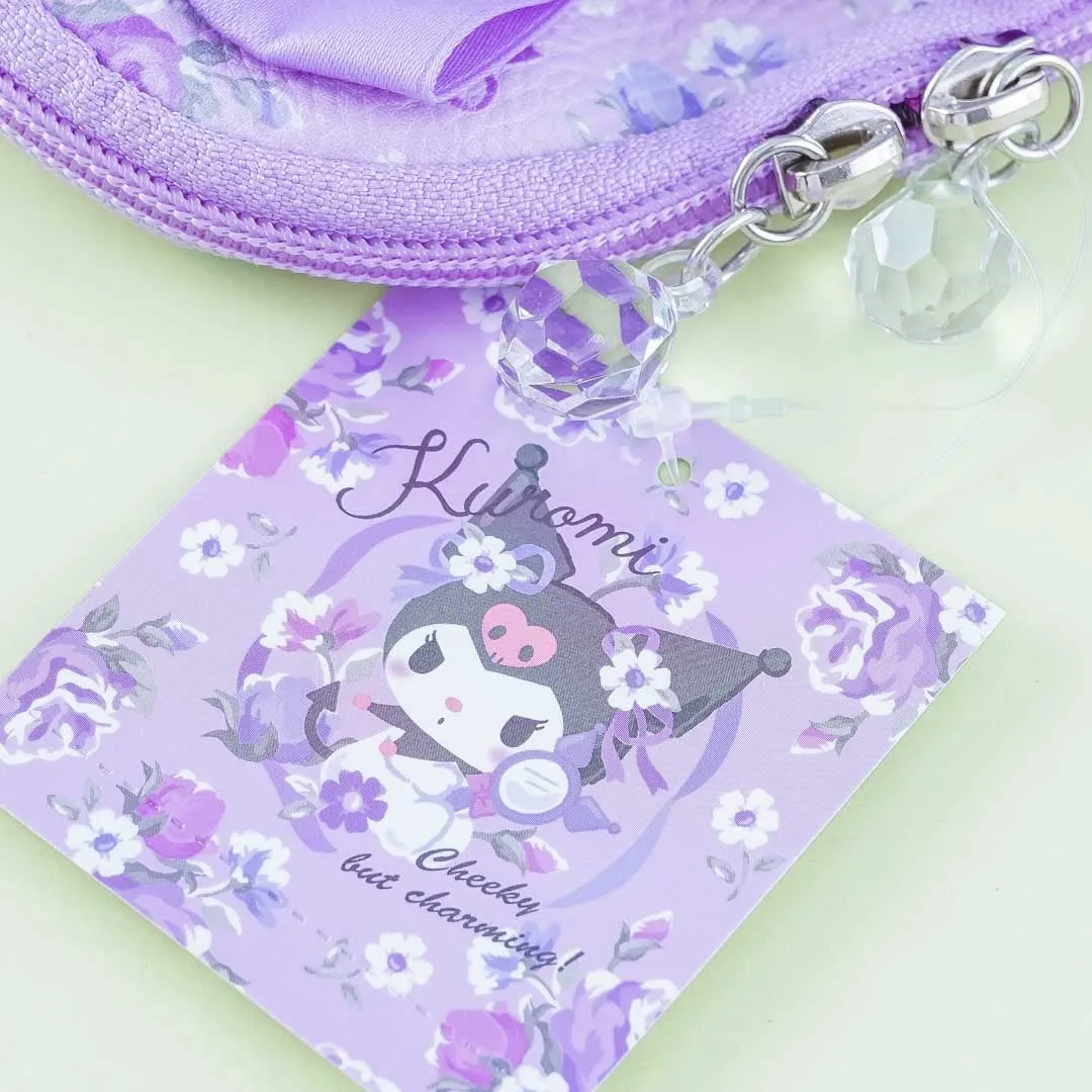 Kuromi Flowery Ribbon Pouch