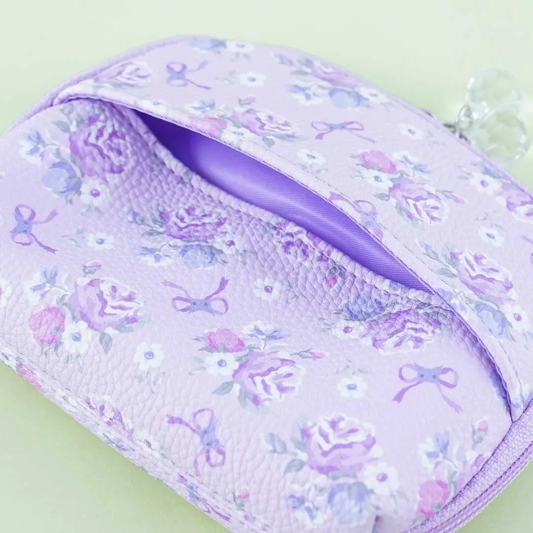 Kuromi Flowery Ribbon Pouch