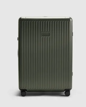 Large Check In Suitcase - Olivine Green