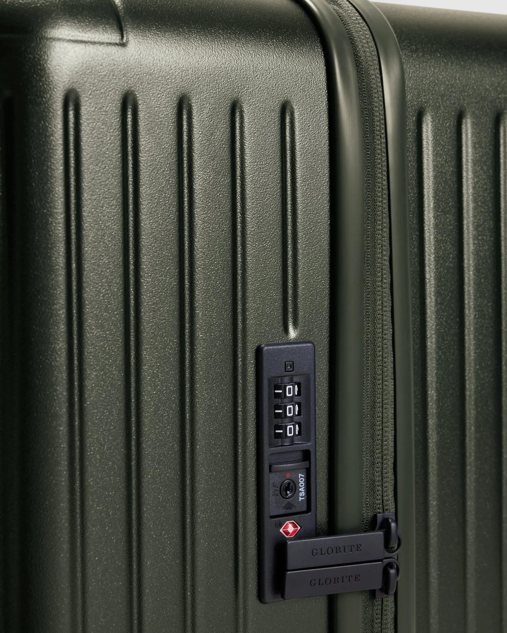 Large Check In Suitcase - Olivine Green