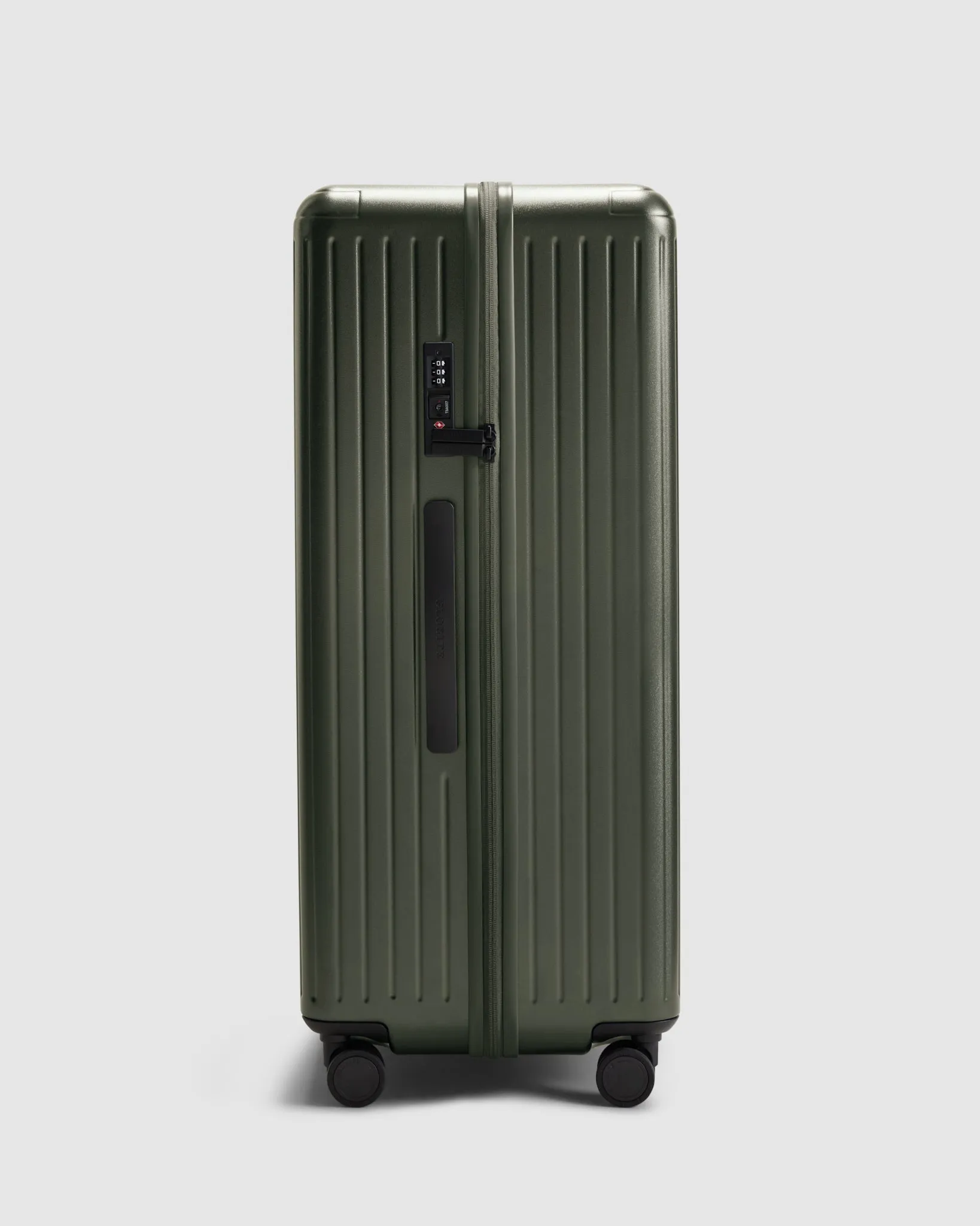 Large Check In Suitcase - Olivine Green