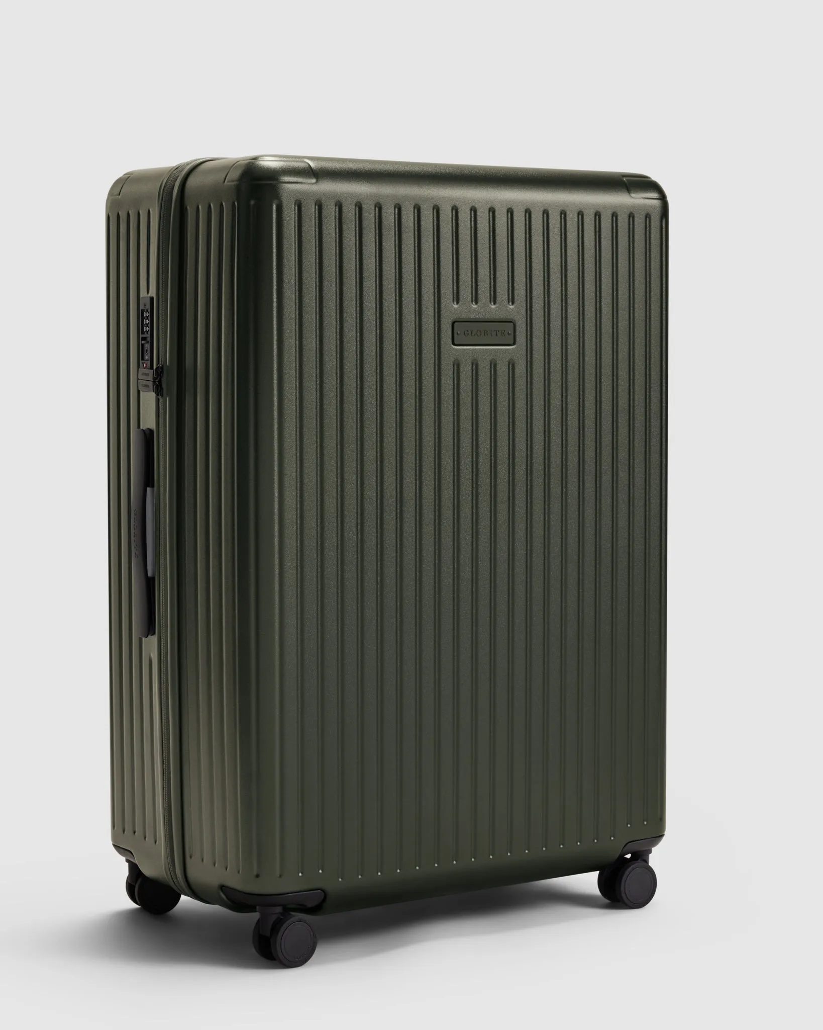 Large Check In Suitcase - Olivine Green