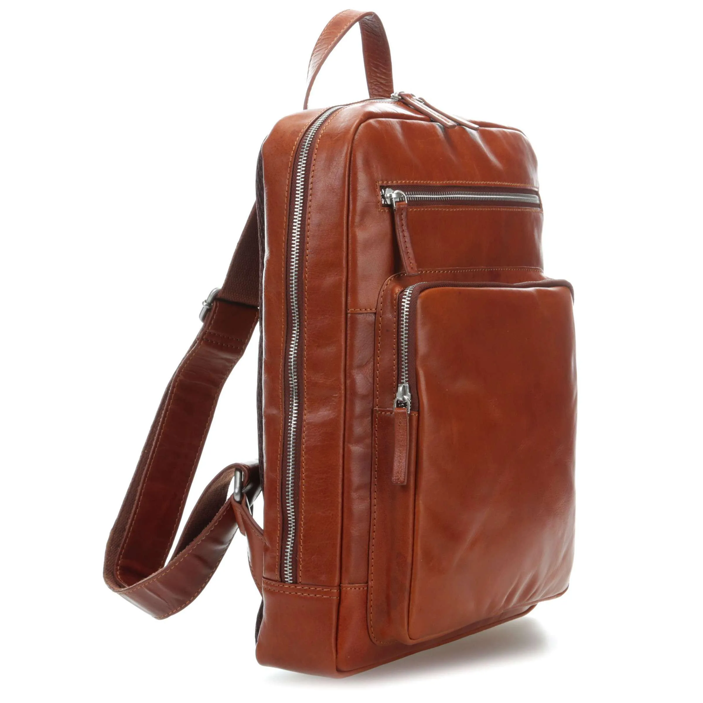 Leonhard Heyden Cambridge Leather Backpack with 15" Laptop Compartment