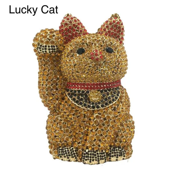 Lucky Cat Women Clutch Evening Bag