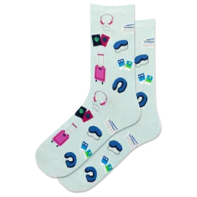 "Travel Musts" Cotton Crew Socks by Hot Sox