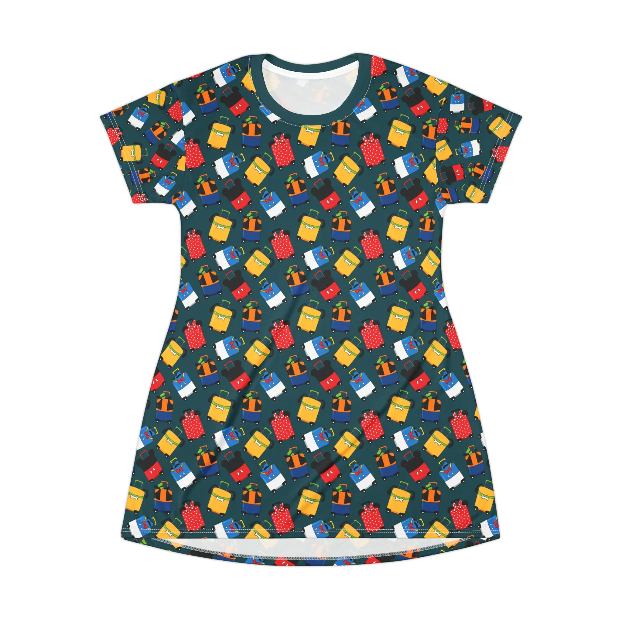 Suitcases T-Shirt Dress