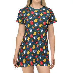 Suitcases T-Shirt Dress