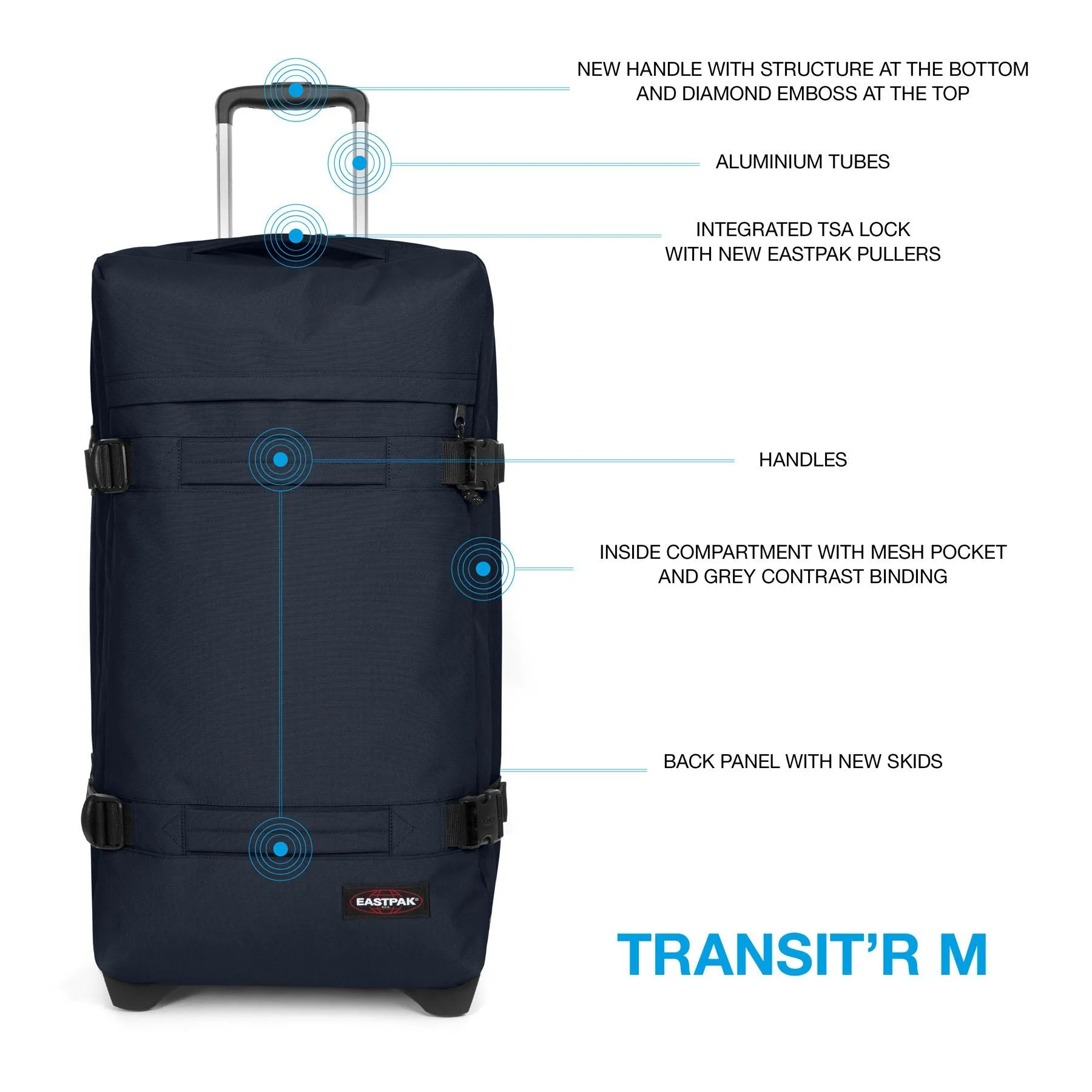 TRANSIT'R Medium Trolley - Ultra Marine