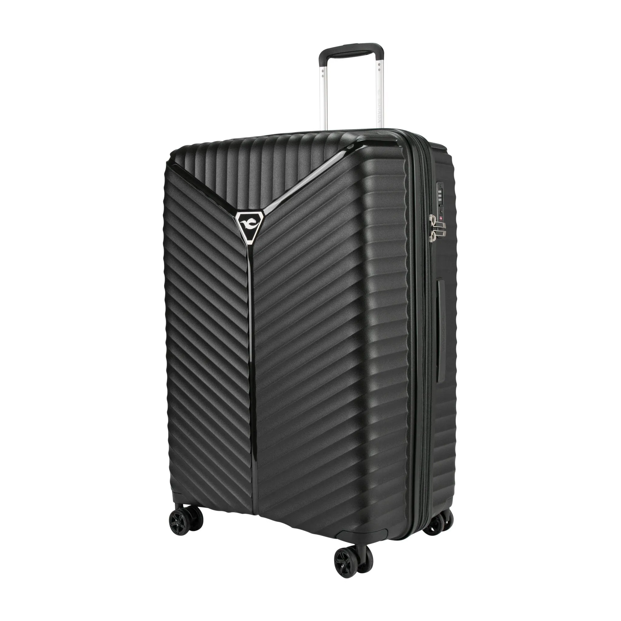 Turin Suitcase Set of 3   Beauty Case - Black