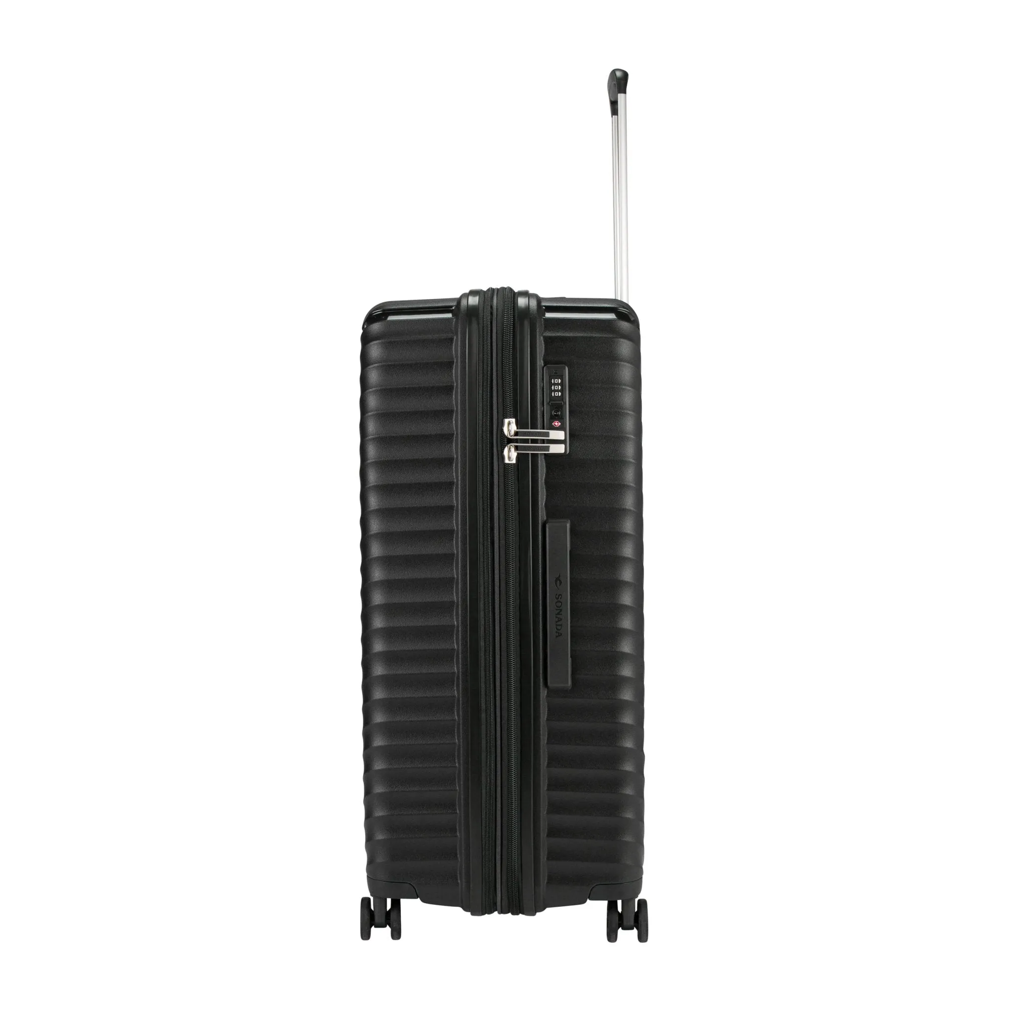 Turin Suitcase Set of 3   Beauty Case - Black