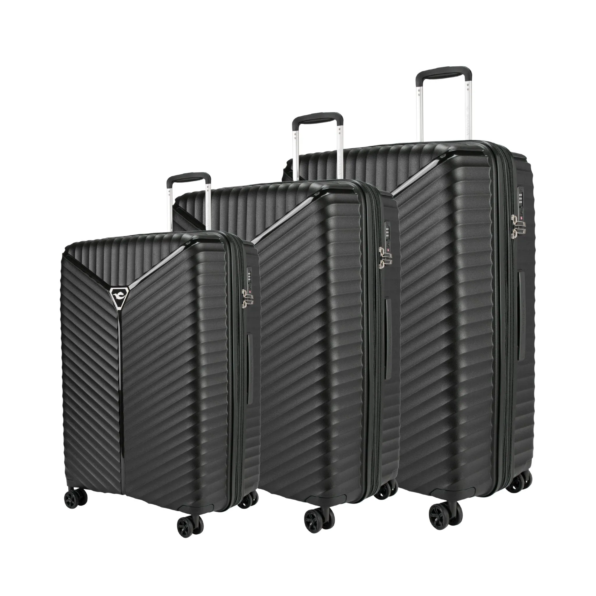 Turin Suitcases Set of 3   Beauty Case - Olive