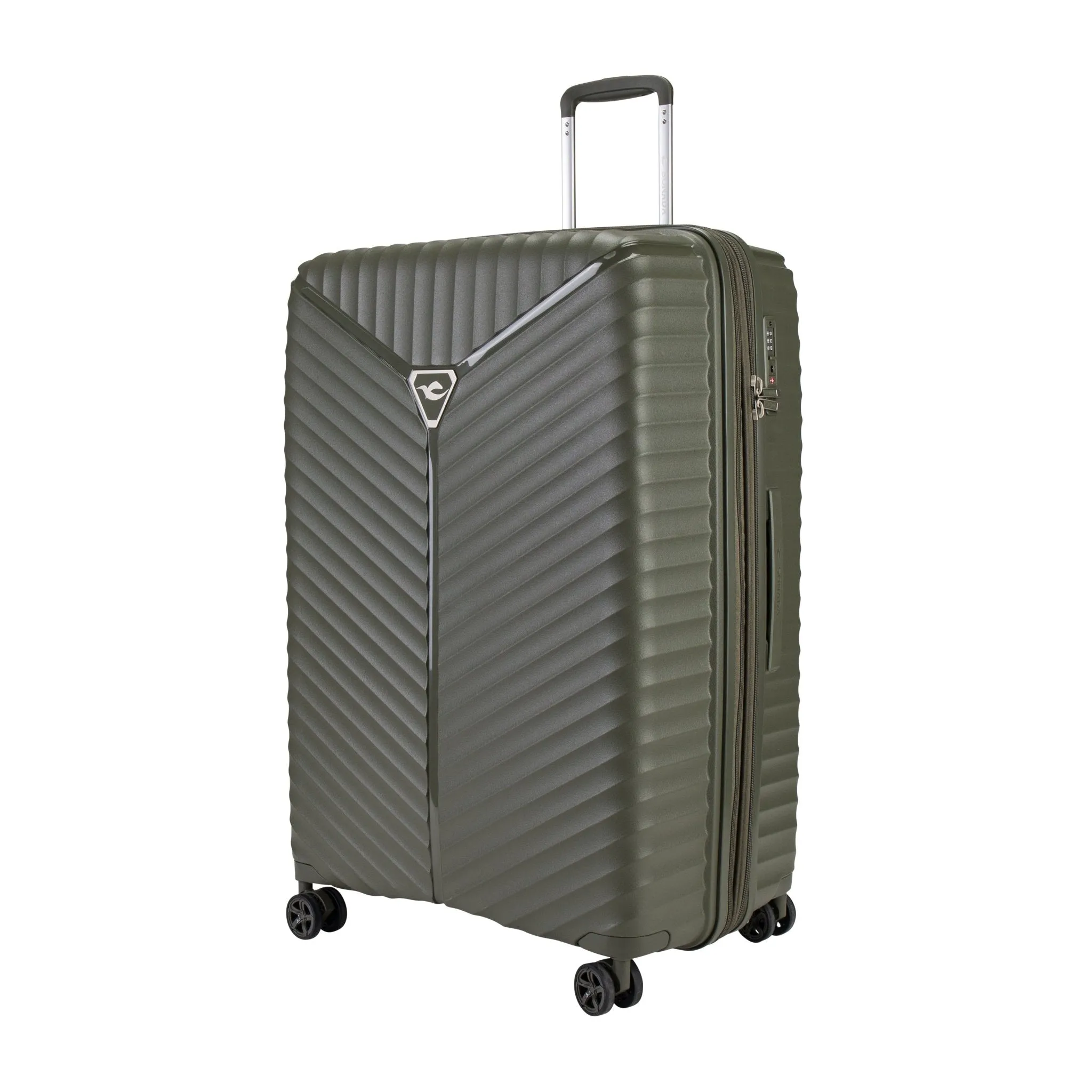 Turin Suitcases Set of 3   Beauty Case - Olive