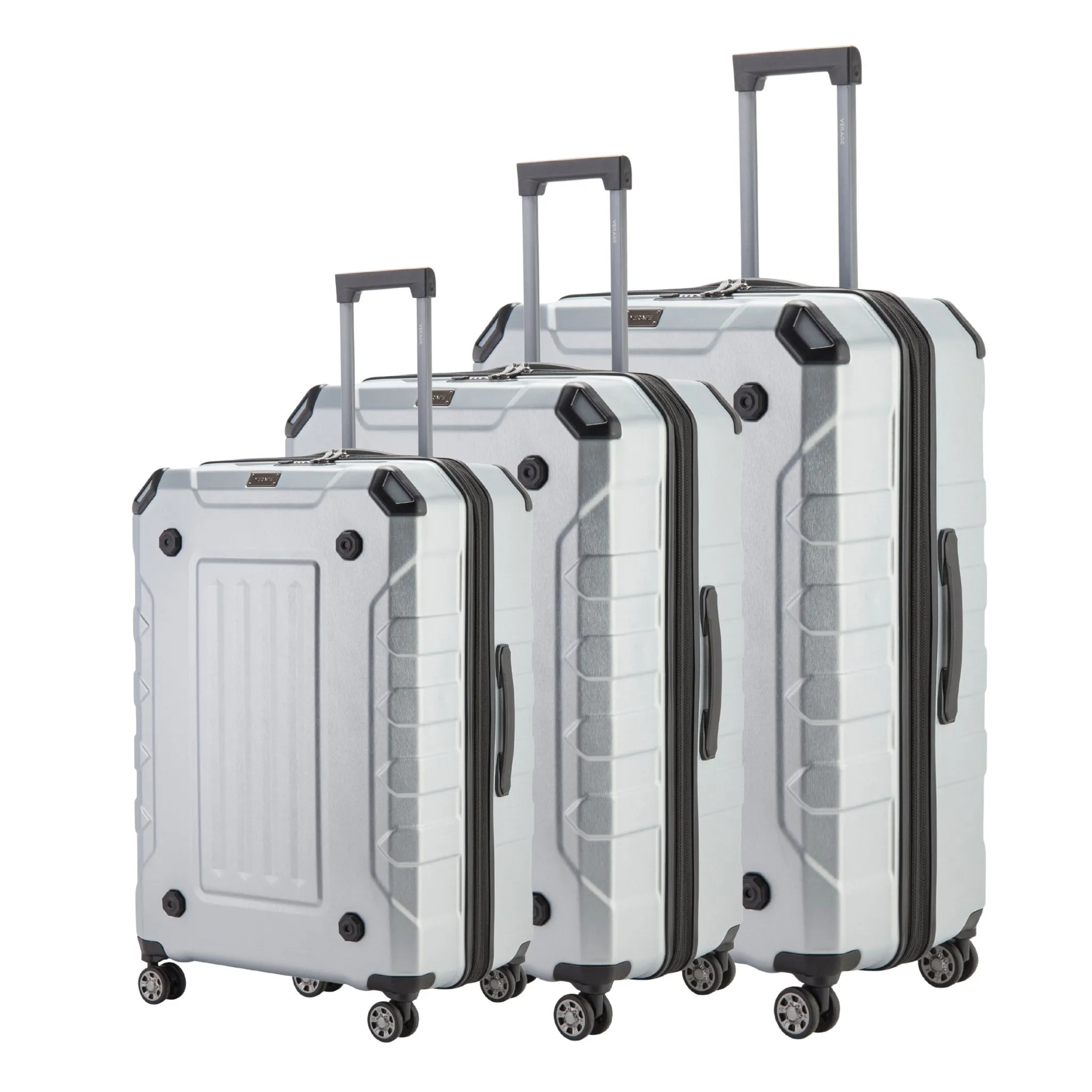 Upright Suitcase Green Set Of 3