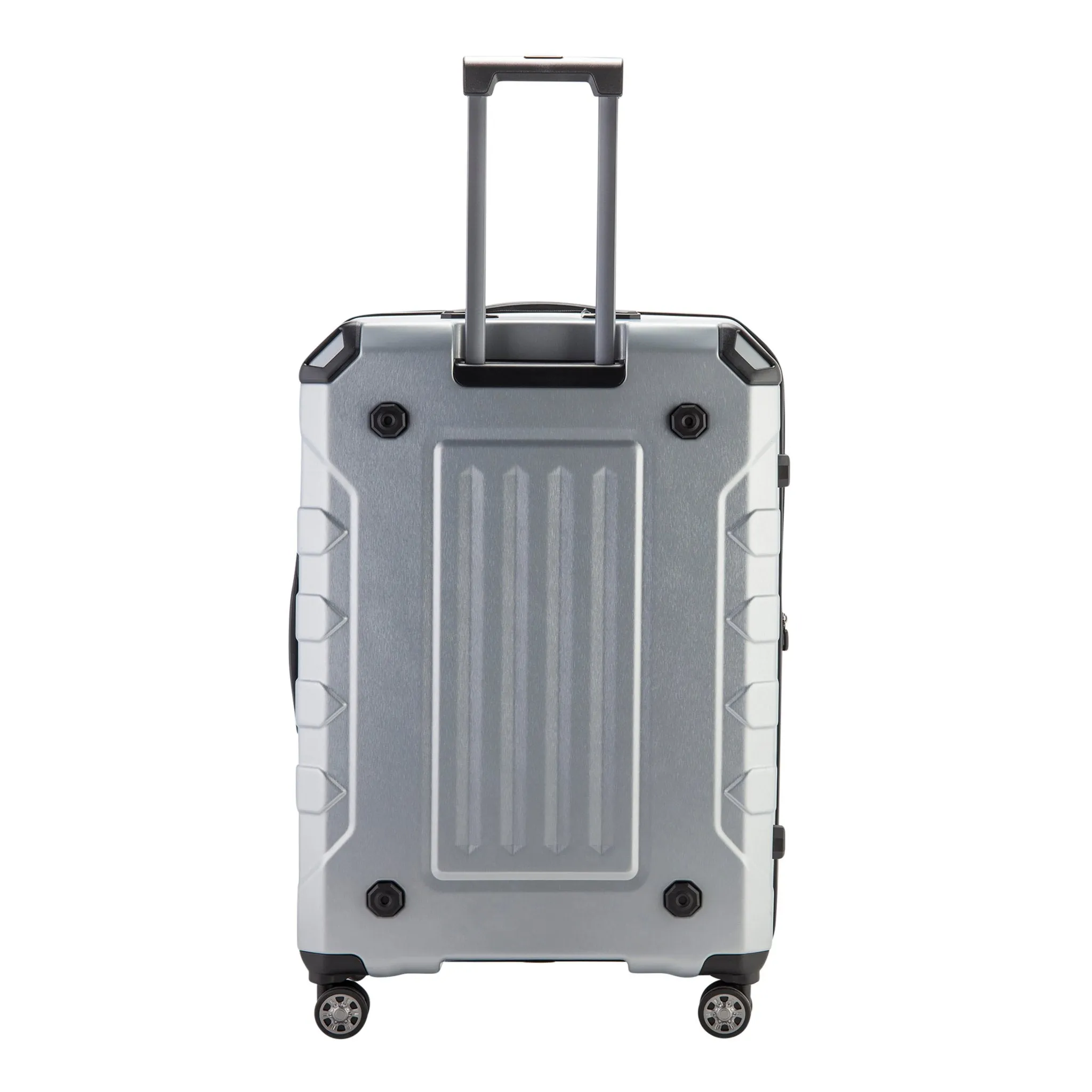 Upright Suitcase Silver Set Of 3