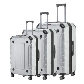 Upright Suitcase Silver Set Of 3