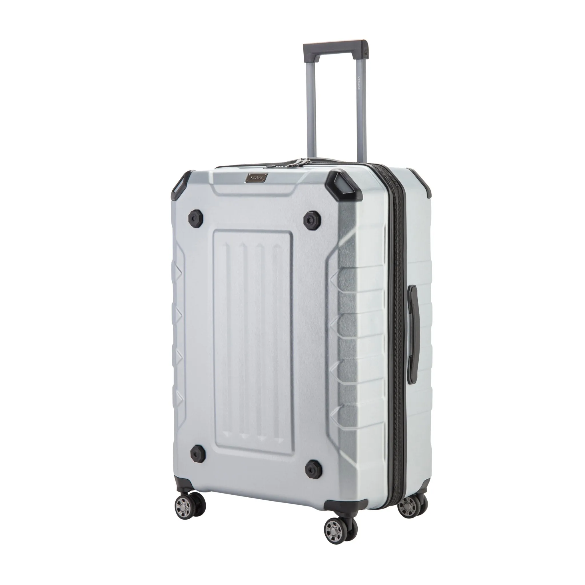 Upright Suitcase Silver Set Of 3