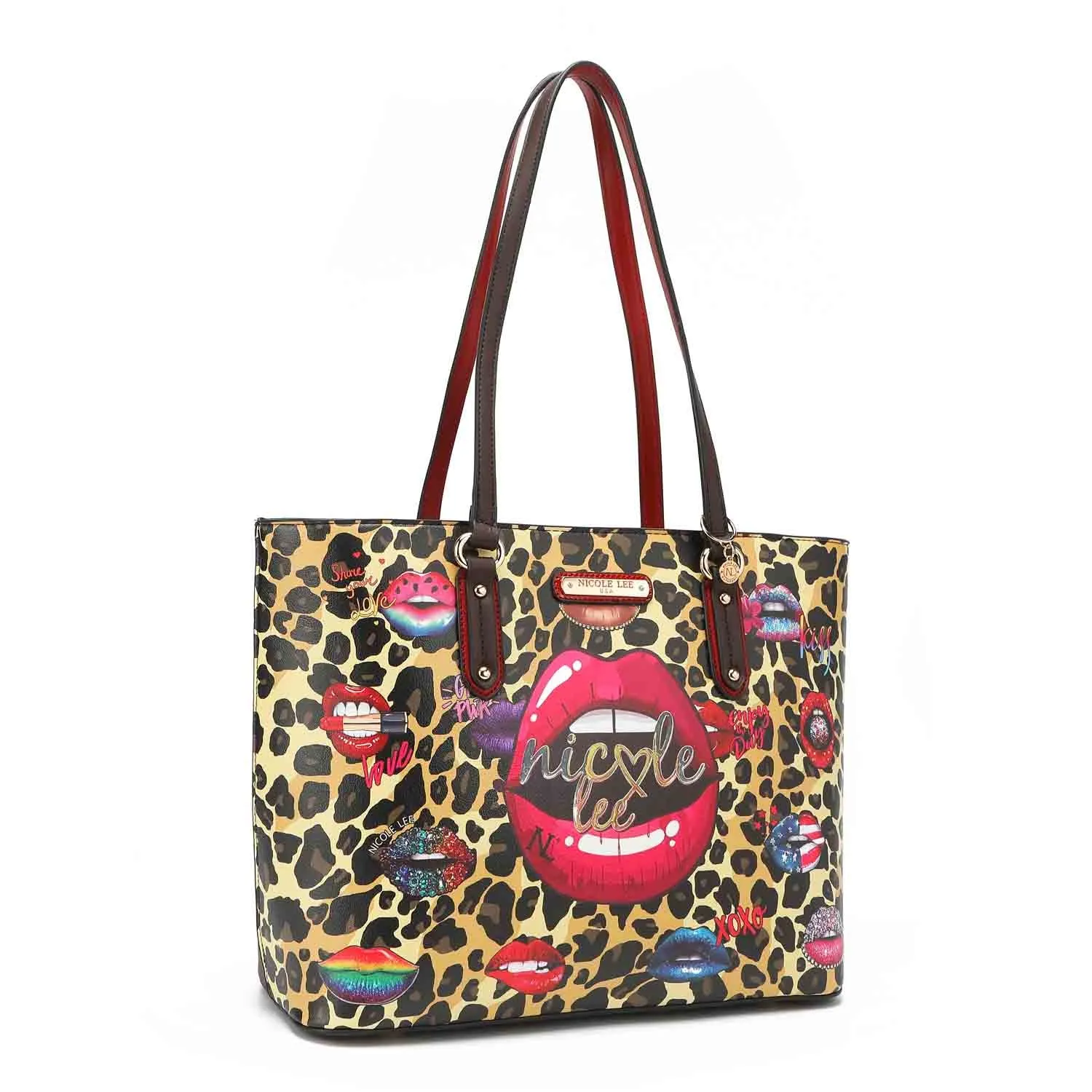 WILD LIPS 3 PIECE SET (Shopper, Mini Boston, Clutch)